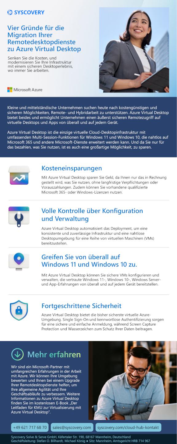 Vier Gründe für die Migration Ihrer Remotedesktopdienste zu Azure Virtual Desktop