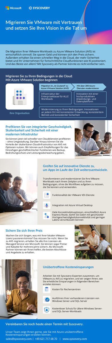 Migrieren Sie VMware mit Vertrauen — Syscovery