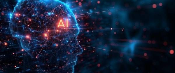 AI generated head in space