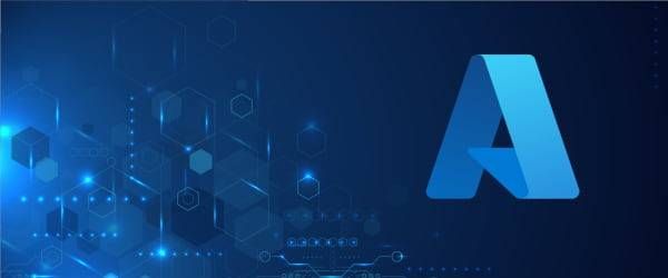 Abstract background with Azure symbol