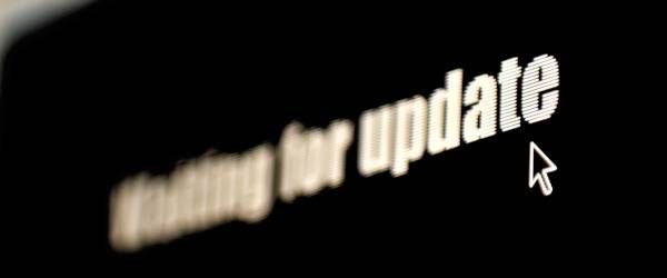 Screenshot: Waiting for update